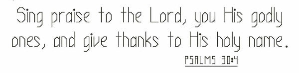 Psalms 30:4 - Digital Download Bible Verse