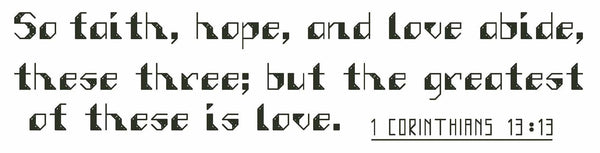 1 Corinthians 13:13 - Digital Download Bible Verse