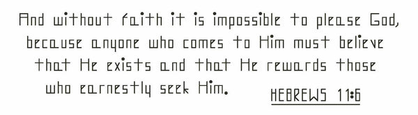 Hebrews 11:6 - Digital Download Bible Verse
