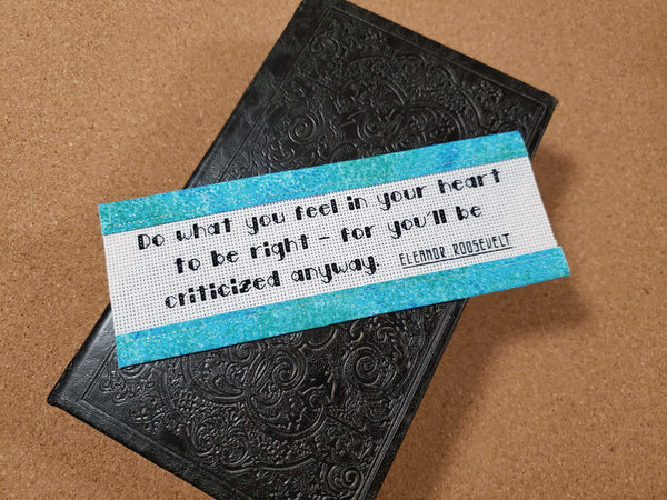 Do What Is Right / Roosevelt - Custom Trim Cross Stitch Kit