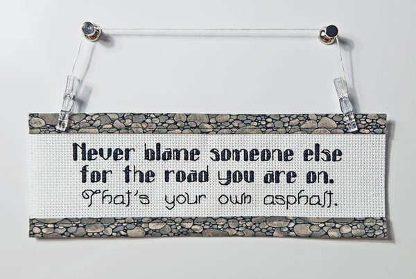 Your Own Asphalt - Custom Trim Cross Stitch Kit