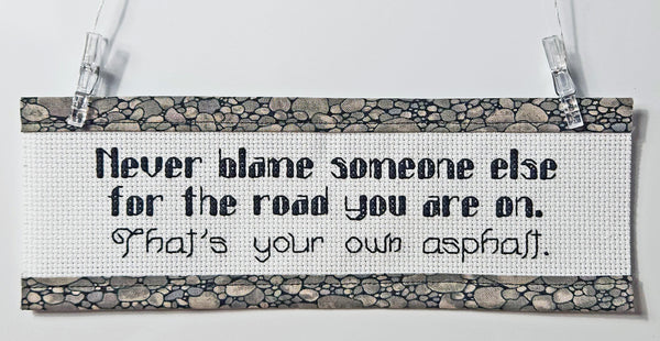 Your Own Asphalt - Custom Trim Cross Stitch Kit