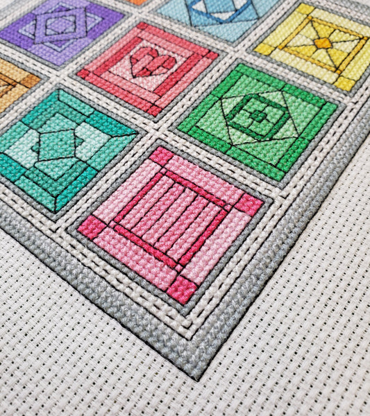 Gemstones / Quilt Blocks 3 - Cross Stitch Kit