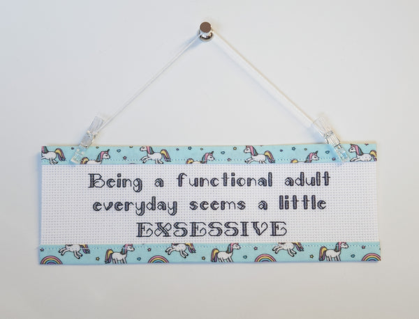 Functional Adult - Custom Trim Cross Stitch Kit