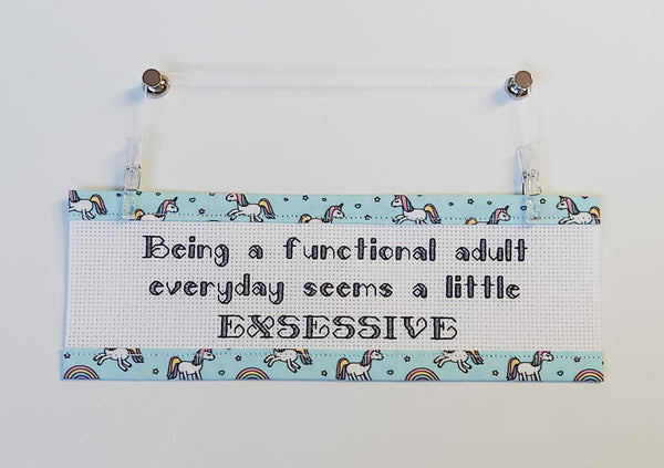 Functional Adult - Custom Trim Cross Stitch Kit