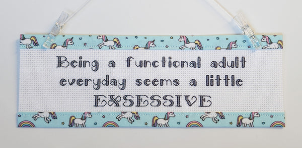 Functional Adult - Custom Trim Cross Stitch Kit