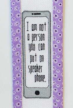 Not on Speakerphone - Custom Trim Cross Stitch Kit