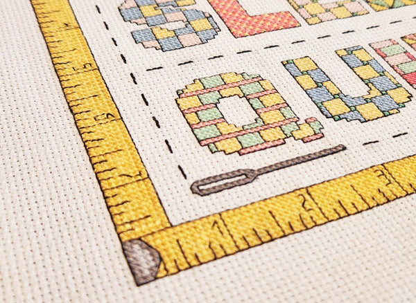 Eat Sleep Quilt - Cross Stitch Pattern