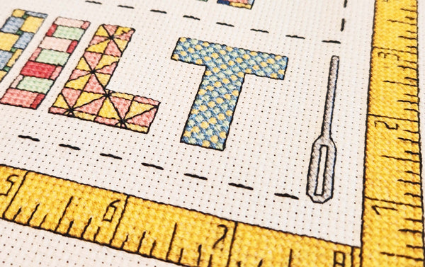 Eat Sleep Quilt - Cross Stitch Pattern