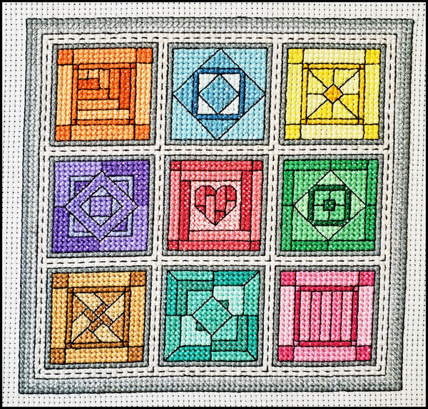 Gemstones / Quilt Blocks 3 - Cross Stitch Kit