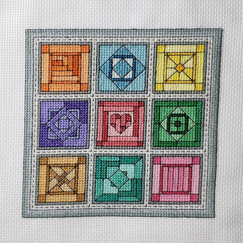 Gemstones / Quilt Blocks 3 - Cross Stitch Pattern