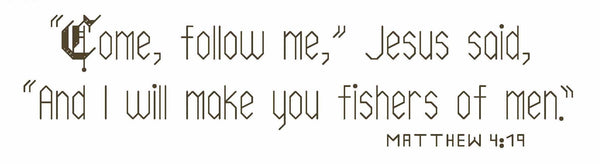 Matthew 4:19 - Digital Download Bible Verse