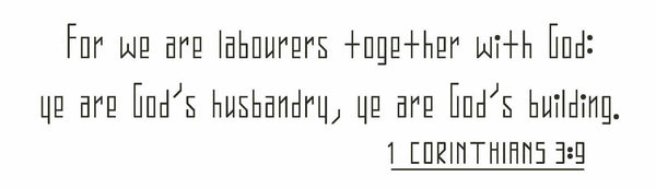 1 Corinthians 3:9 - Digital Download Bible Verse