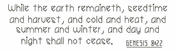 Genesis 8:22 - Digital Download Bible Verse