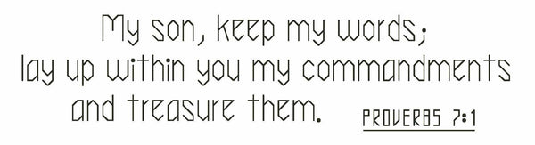 Proverbs 7:1 - Digital Download Bible Verse