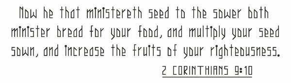 2 Corinthians 9:10 - Digital Download Bible Verse