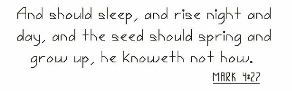 Mark 4:27 - Digital Download Bible Verse