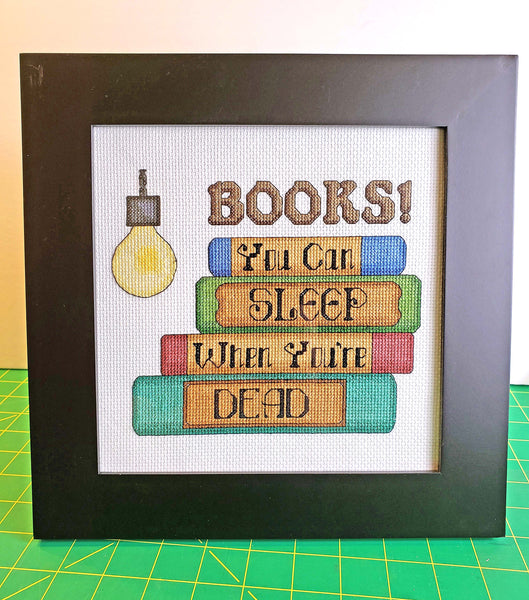 You Can Sleep When You're Dead - Cross stitch pattern