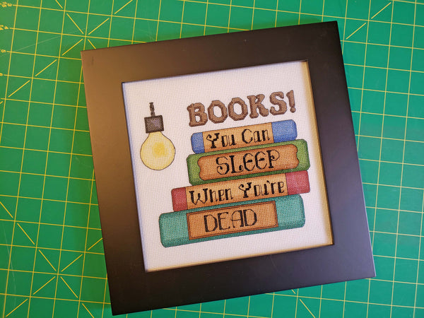 You Can Sleep When You're Dead - Cross stitch pattern