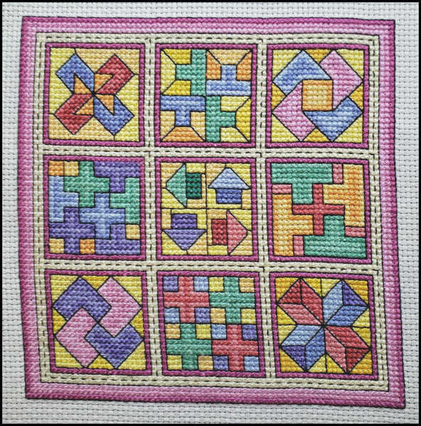 Jigsaw / Quilt Blocks 8 - Cross Stitch Kit