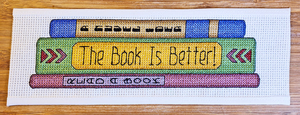 The Book Is Better - Cross Stitch Kit