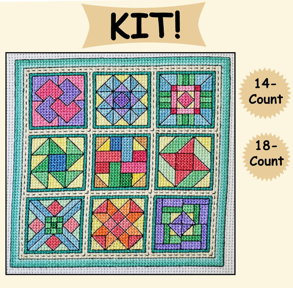 Kaleidoscope / Quilt Blocks 4 - Cross Stitch Kit