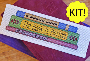 The Book Is Better - Cross Stitch Kit