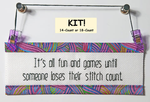 Fun & Games - Custom Trim Cross Stitch Kit