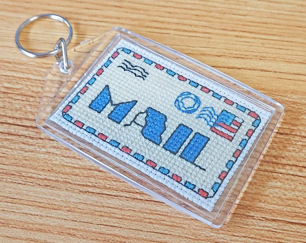 Mail Envelope Keychain - Cross Stitch Kit