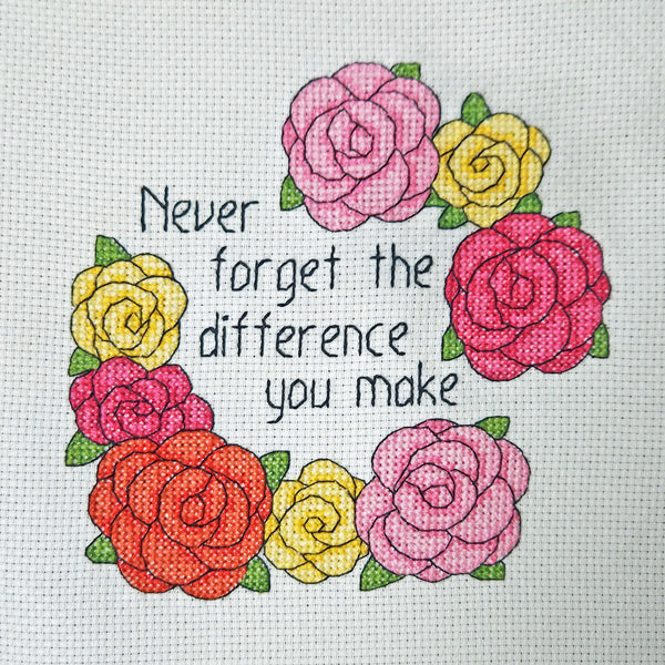 You Make a Difference - Cross Stitch Pattern