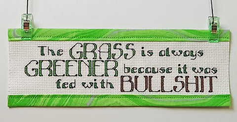 Grass Is Greener - Custom Trim Cross Stitch Kit