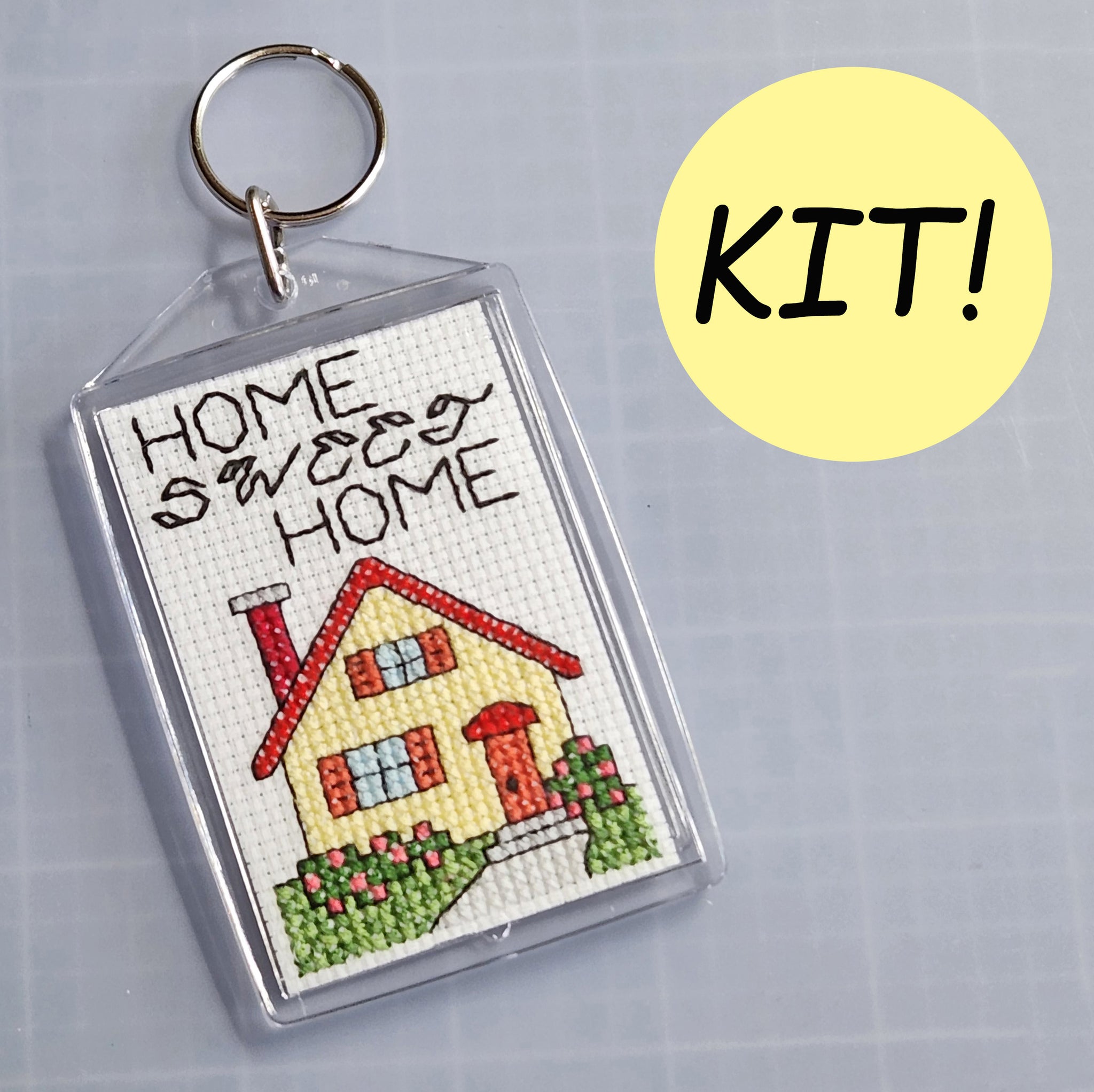 Home Sweet Home key fob, custom key fob, stocking stuffer, keychain, n