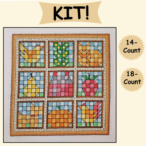 Farm Yard / Quilt Blocks 5 - Cross Stitch Kit