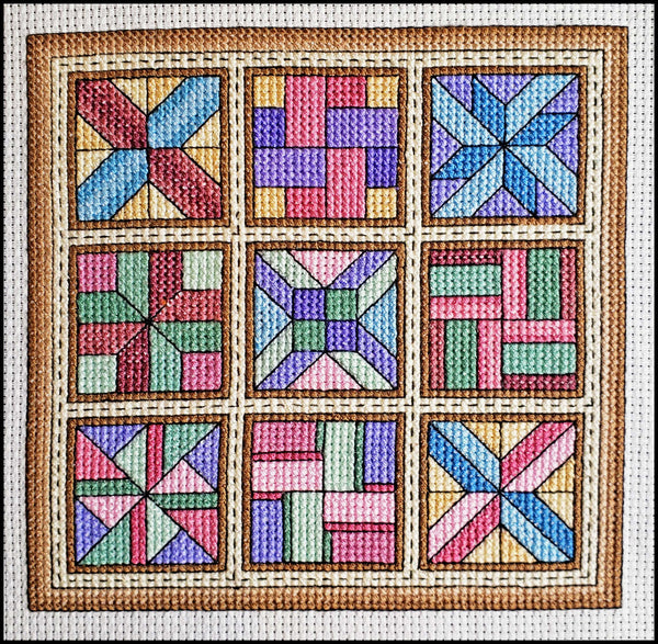 Mocha / Quilt Blocks 6 - Cross Stitch Kit