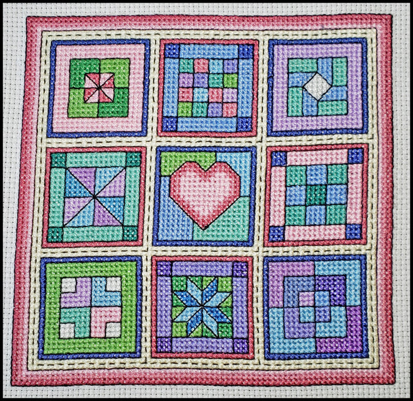 Cotton Candy / Quilt Blocks 10 - Cross Stitch Kit