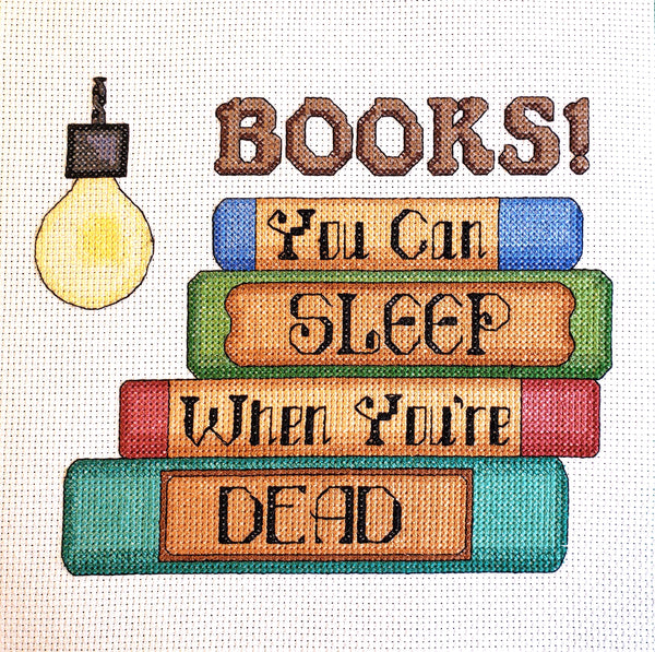 You Can Sleep When You're Dead - Cross stitch pattern