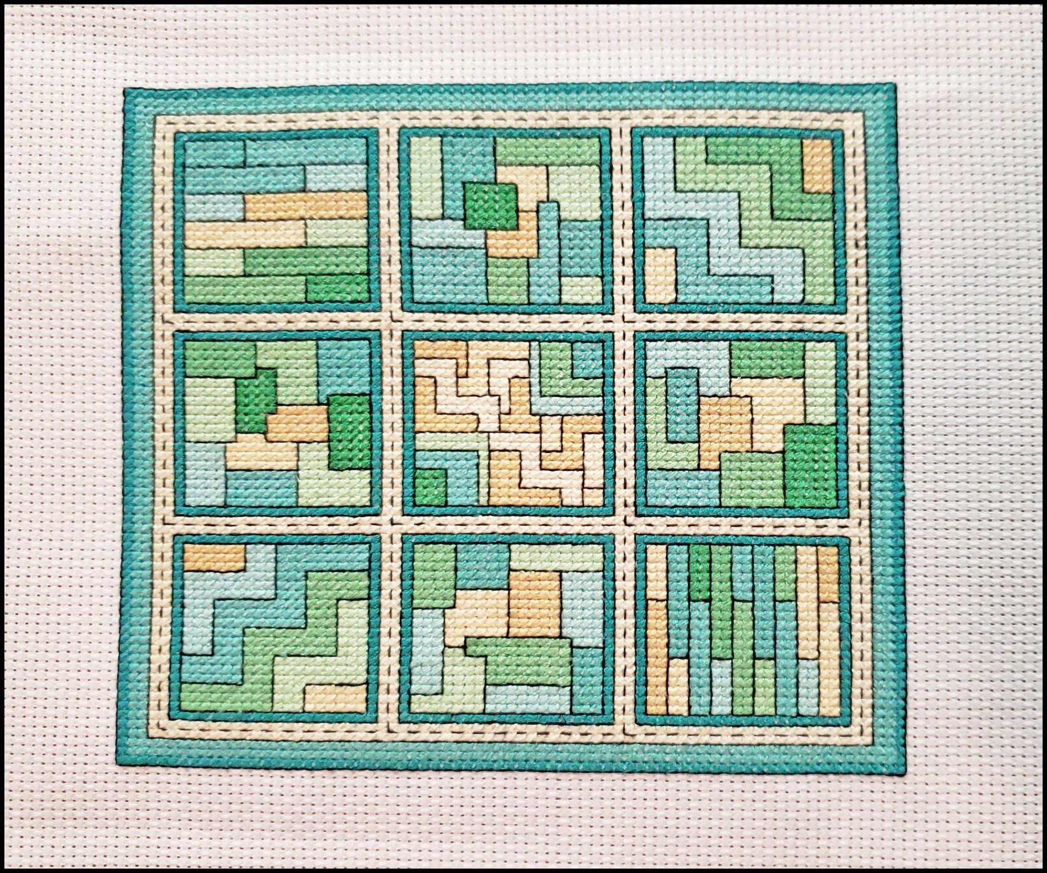 Aquatic Dreams / Quilt Blocks 13 - Cross Stitch Pattern