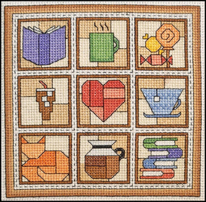 Coffee Break / Quilt Blocks 17 - Cross Stitch Pattern