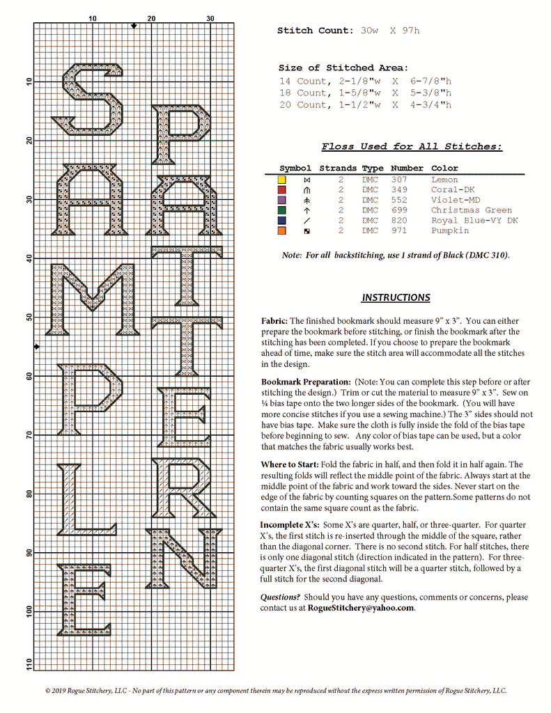 3-PACK of Cross Stitch Bookmarks / Trimmed Aida (18-Count) – Rogue  Stitchery, LLC