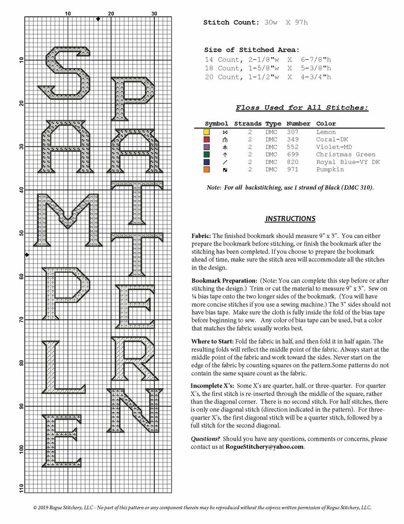 Reading - Cross Stitch Pattern – Rogue Stitchery, LLC