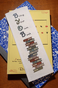 BYOB / Bring Your Own Book Bookmark - Cross Stitch Pattern
