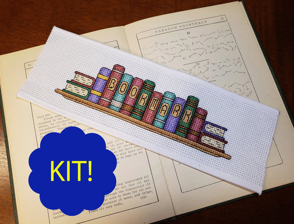 Row of Books - Cross Stitch Kit