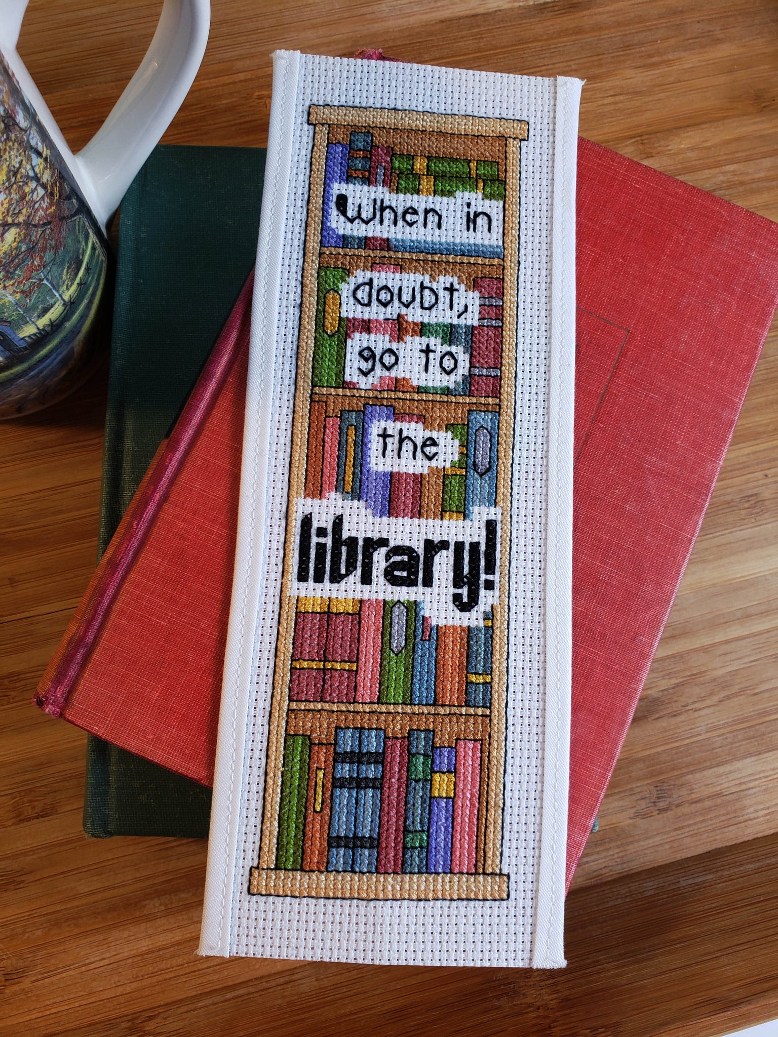 Go to the Library - Cross Stitch Pattern