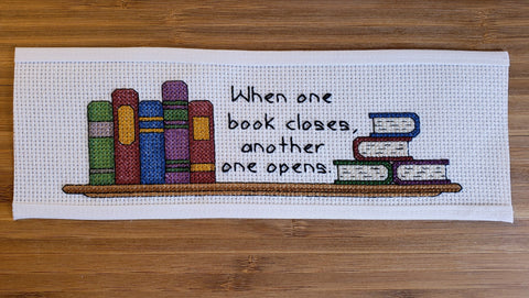 Another Book Opens Bookmark - Cross Stitch Pattern