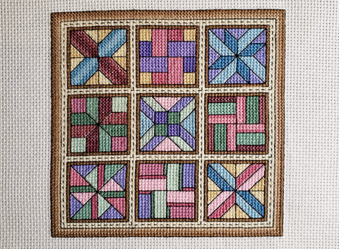 Mocha / Quilt Blocks 6 - Cross Stitch Pattern