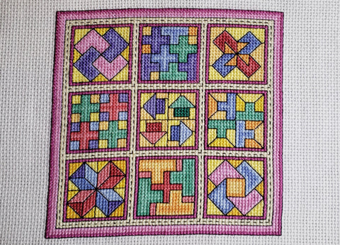 Jigsaw / Quilt Blocks 8 - Cross Stitch Pattern